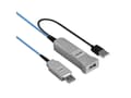 Miniatyrbilde 3 av 5: Lindy 43346, 100 m, USB A, 2 x USB A, USB 3.2 Gen 1 (3.1 Gen 1), 5 Gbit/s, Blå, Sølv