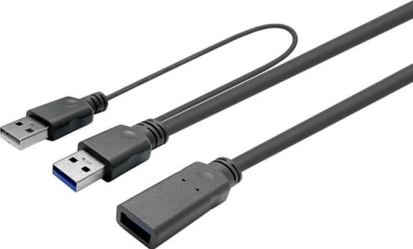 VivoLink Pro - USB-förlängningskabel - USB (endast ström), USB typ A (hane) till USB typ A (hona) - USB 3.2 Gen 1 - 15 m - aktiv - svart