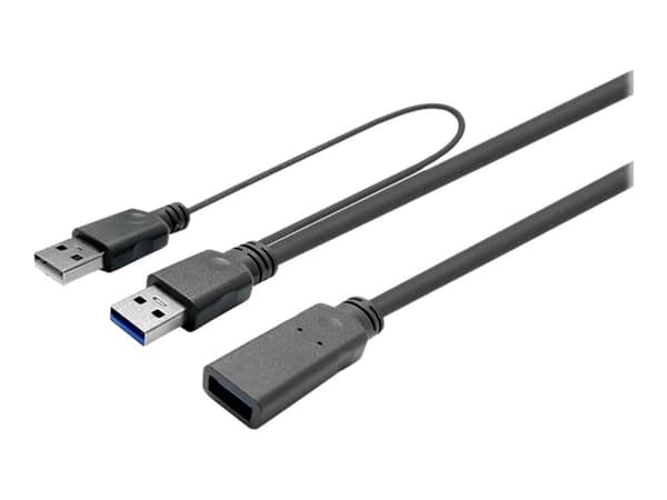 VivoLink Pro - USB-förlängningskabel - USB (endast ström), USB typ A (hane) till USB typ A (hona) - USB 3.2 Gen 1 - 15 m - aktiv - svart