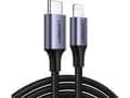 Miniatyrbild 3 av 3: Ugreen 60759, Sort, Sølv, USB C, Lightning, 1 m, Hanstik, Hanstik