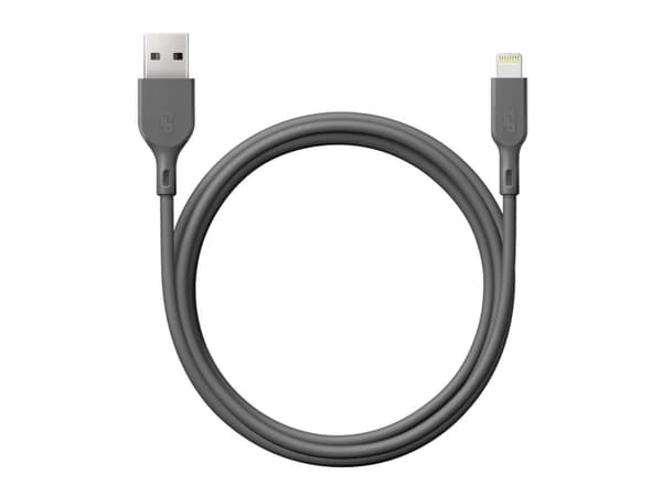 GP Batteries CL1N, 1 m, Lightning, USB A, Hankjønn, Hankjønn, Grå