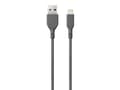 Miniatyrbilde 1 av 5: GP Batteries CL1N, 1 m, Lightning, USB A, Hankjønn, Hankjønn, Grå