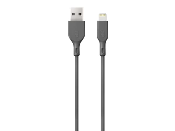 GP Batteries CL1N, 1 m, Lightning, USB A, Hankjønn, Hankjønn, Grå