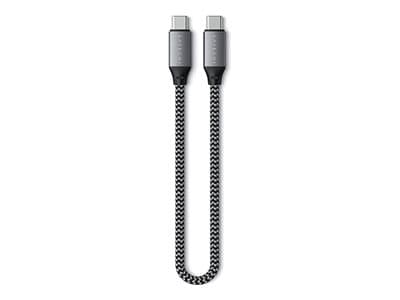 Satechi ST-U4C25M, 0,25 m, USB C, USB C, USB4 Gen 3x2, 40000 Mbit/s, Sort, Grå