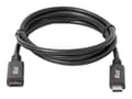 Miniatyrbilde 5 av 5: Club 3D CAC-1531 - USB-forlengelseskabel - 24 pin USB-C (hann) til 24 pin USB-C (hunn) - 20 V - 3 A - 1 m - toretnings, 4K 60Hz støtte