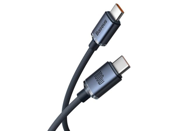 Baseus CAJY000601, 1,2 m, USB C, USB C, 0,48 Gbit/sek., Sort