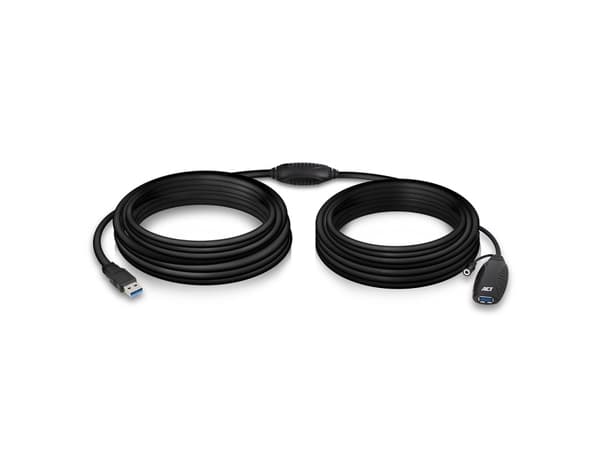 ACT AC6110 USB-kabel 10 m 3.2 Gen 1 (3.1 Gen 1) USB A Svart (AC6110)