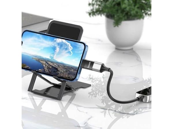 Adapter USB Hoco UA17 Lightning - USB Czarny (6931474761989 [17891835])