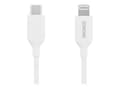 Miniatyrbilde 1 av 5: DELTACO - Lightning-kabel - 24 pin USB-C hann til Lightning hann - 1 m - hvit
