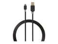 Miniatyrbild 2 av 5: Nedis - USB-kabel - USB (hane) till mikro-USB typ B (hane) - USB 2.0 - 1 m - formpressad, rund - antracit