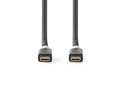 Miniatyrbild 2 av 4: Nedis - USB-kabel - USB-C (hane) till USB-C (hane) - USB 3.2 Gen 2 - 5 A - 1 m - antracit (svart)