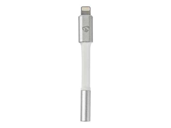 Nedis - Lightning til hodetelefonjakk-adapter - Lightning hann til mini-phone stereo 3.5 mm hunn - 15 cm - aluminium