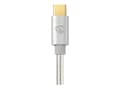 Miniatyrbild 2 av 5: Nedis Charge & AV Support Cable - USB-kabel - 24 pin USB-C (hane) till 24 pin USB-C (hane) - USB 2.0 - 5 A - 1 m - rund - silver