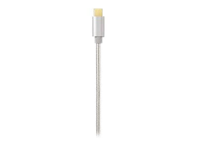 Nedis - USB-kabel - 24 pin USB-C (hane) till 24 pin USB-C (hane) - USB 3.1 Gen 1 - 1 m - rund - aluminium