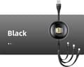 Pikkukuva 3 / 5: USAMS kaapeli U69 3in1 1m musta (salama/microUSB/USB-C) SJ508USB01 (US-SJ508)