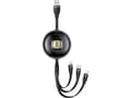 Pikkukuva 1 / 5: USAMS kaapeli U69 3in1 1m musta (salama/microUSB/USB-C) SJ508USB01 (US-SJ508)