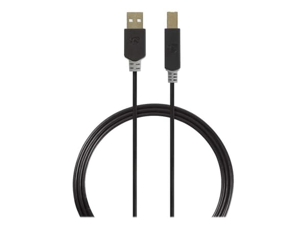 Nedis - USB-kabel - USB (hann) til USB-type B (hann) - USB 2.0 - 2 m - formstøpt - antrasitt