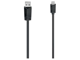 Hama 00200632, 1,5 m, USB C, USB A, USB 2.0, 0,48 Gbit/s, Svart