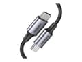 Miniatyrbild 2 av 4: Ugreen - USB-kabel - 24 pin USB-C (hane) till 24 pin USB-C (hane) - 20 V - 5 A - 1.83 m - USB-strömförsörjning (100W) - svart