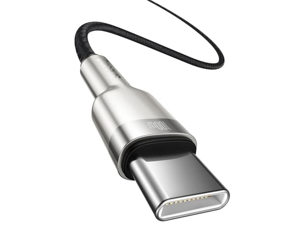 Baseus CATJK-C01, Svart, USB C, USB C, 1 m, Hanstik