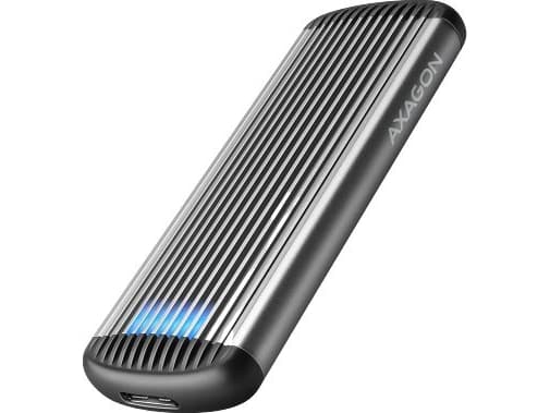 AXAGON EEM2-SA USB micro-B 3.2 Gen 1 - M.2 SATA SSD-kabinett, uten verktøy - dratt