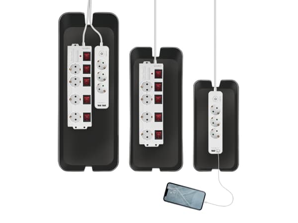 LogiLink KAB0077, Kaapelirasia, Universal, Muovi, Musta