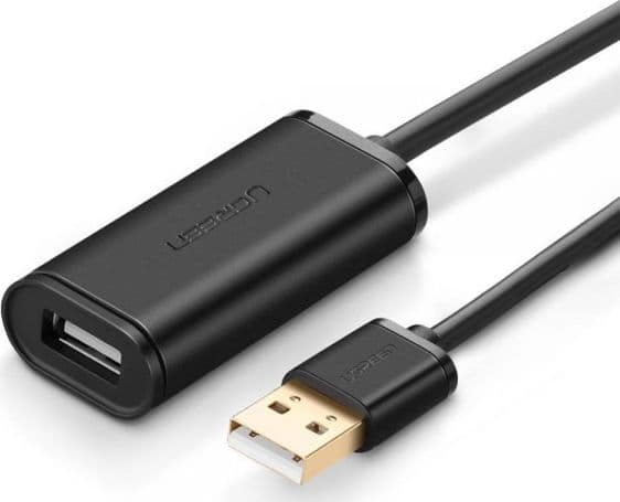 Ugreen 10324, 20 m, USB A, USB A, USB 2.0, 0,48 Gbit/s, Svart