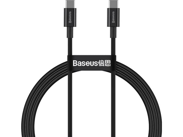 Baseus Superior, 1 m, USB C, USB C, USB 2.0, 480 Mbit/s, Sortera