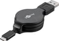 Miniatyrbild 1 av 5: Goobay 45743, 1 m, USB A, USB C, USB 2.0, 0,48 Gbit/s, Svart