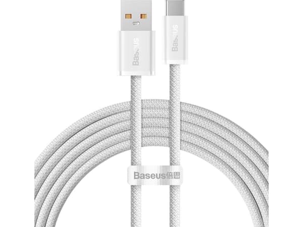 USB-A to USB-C Cable Baseus Dynamic Series, 100W, 5A, 2m, White CALD000702