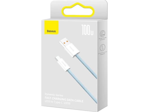 Baseus Dynamic Series USB til USB-C-kabel, 100W, 1m (blå)