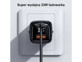 Miniatyrbilde 4 av 5: USAMS Nettverkslader 1xUSB-C+1xUSB T46 33W PD3.0 +QC3.0 Hurtiglading +kabel U63 USB-C/Lynsort farge UDTZ01