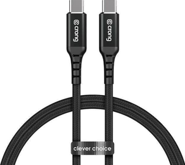 Crong Armor Link, 1,5 m, USB C, USB C, Svart