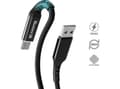 Miniatyrbild 5 av 5: Crong Armor Link - 60W 3A USB-A till USB-C flätad kabel 150cm (svart)