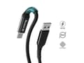 Miniatyrbild 1 av 5: Crong Armor Link - 60W 3A USB-A till USB-C flätad kabel 150cm (svart)