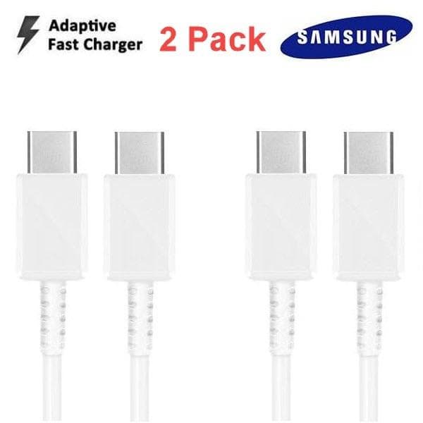 2 Pack 1m till Samsung S22/S21/S20 USB-C To USB-C Kabel EP-DG975
