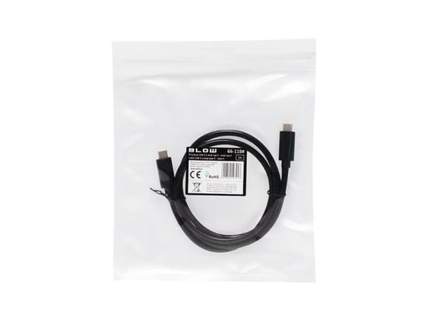 Blow USB-C - USB-C 1 m USB-kaapeli Musta (66-118#)
