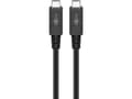 Miniatyrbild 2 av 5: Goobay 60200, 1 m, USB C, USB C, USB4 Gen 3x2, 40 Gbit/s, Svart