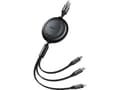 Miniatyrbild 2 av 2: Baseus CAMJ010001, 1,1 m, USB A, USB C/Micro USB-A/Lightning, USB 3.2 Gen 1 (3.1 Gen 1), Svart
