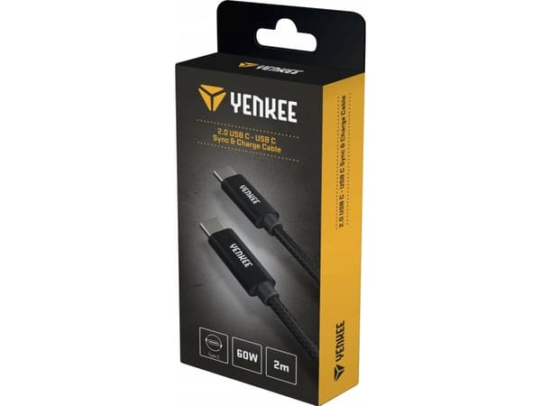 Kabel USB Yenkee YCU C102 BK Kabel USB C-C 2.0/ 2m YENKEE
