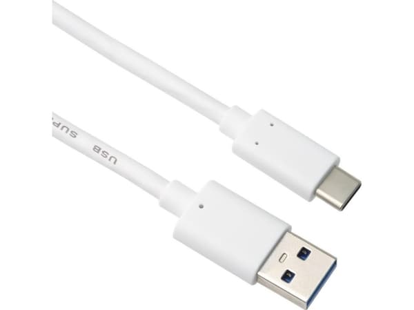 PremiumCord USB-C cable - USB 3.0 A (USB 3.2 generation 2, 3A, 10Gbit/s) 2m, white