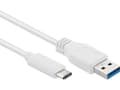 Miniatyrbild 1 av 5: PremiumCord USB-kabel PremiumCord USB-C - USB 3.0 A (USB 3.2 generation 2, 3A, 10Gbit/s) 3m, bílá