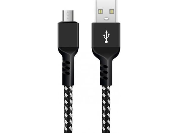 Maclean micro USB cable, Supporting Fast Charge 2.4A, Data Transfer, 5V/2.4A, Black, 2m long, MCE483