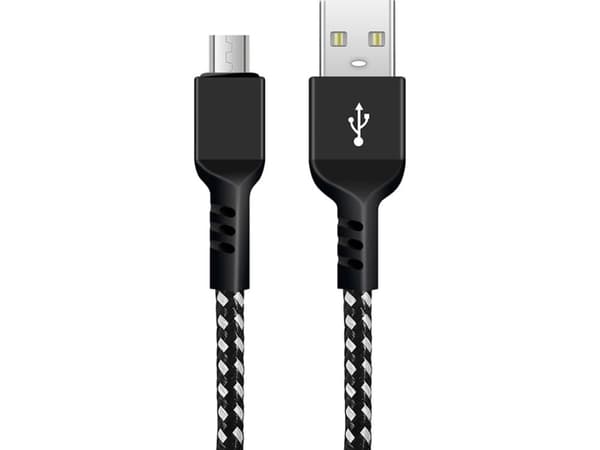 Maclean micro USB cable, Supporting Fast Charge 2.4A, Data Transfer, 5V/2.4A, Black, 2m long, MCE483