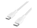 Miniatyrbilde 4 av 5: Belkin BOOST CHARGE - USB-kabel - USB-C (hann) til USB-C (hann) - 2 m - hvit