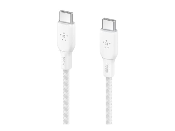 Belkin BOOST CHARGE - USB-kabel - USB-C (hann) til USB-C (hann) - 2 m - hvit