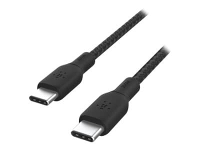 Belkin BOOST CHARGE - USB-kabel - USB-C (han) til USB-C (han) - 2 m - sort - for Apple 10,9-tommers iPad Air; Google Pixel 5, Pixel 6; Samsung Galaxy