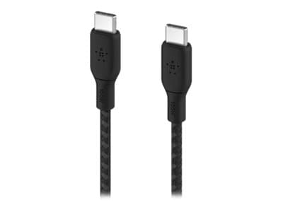 Belkin BOOST CHARGE - USB-kabel - USB-C (han) til USB-C (han) - 2 m - sort - for Apple 10,9-tommers iPad Air; Google Pixel 5, Pixel 6; Samsung Galaxy