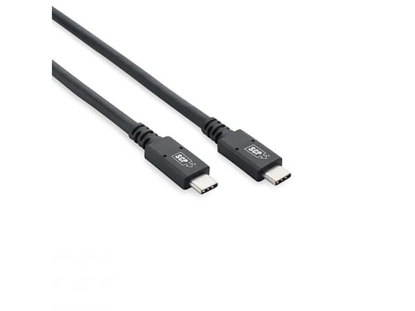 SCP USBC32-1M, 1 m, USB C, USB C, USB 3.2 Gen 2 (3.1 Gen 2), 2500 Mbit/s, Svart