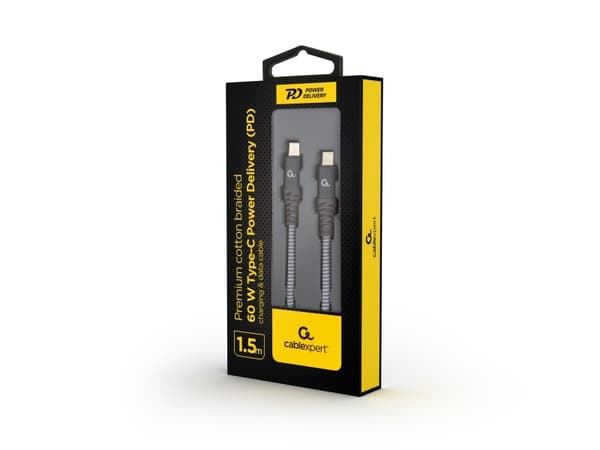 Cablexpert - USB-kabel - 24 pin USB-C (hann) til 24 pin USB-C (hann) - USB 2.0 - 1.5 m - USB Power Delivery (60W)